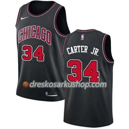 Muški NBA Dres Chicago Bulls Wendell Carter Jr 34 Nike Crna Swingman